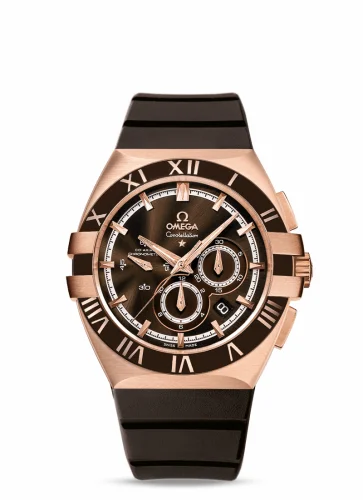 Omega Constellation Co-Axial 41 Chronograph Double Eagle Red Gold / Brown / Rubber 121.62.41.50.13.001 (12162415013001)